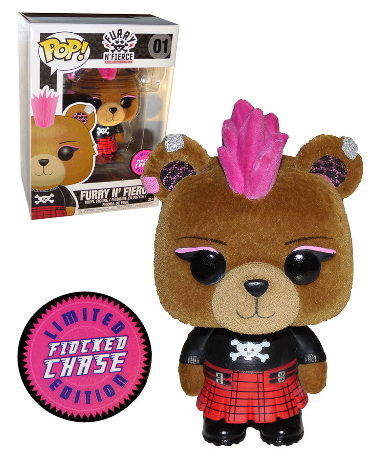 Furry N' Fierce - Figure Pop!  - Build-A-Bear Hot Topic Exclusive FLOCKED CHASE (01)