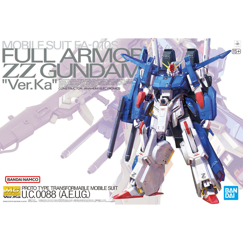 MG 1/100 Full Armor ZZ Gundam Ver. Ka