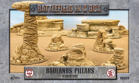 Battlefield in a Box - Badlands - Pillars - Sandstone (x5)