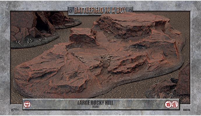 Battlefield in a Box - Essentials - Large Rocky Hill (x1) - Mars