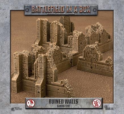 Battlefield in a Box - Gothic Battlefields: Walls - Sandstone (x1)