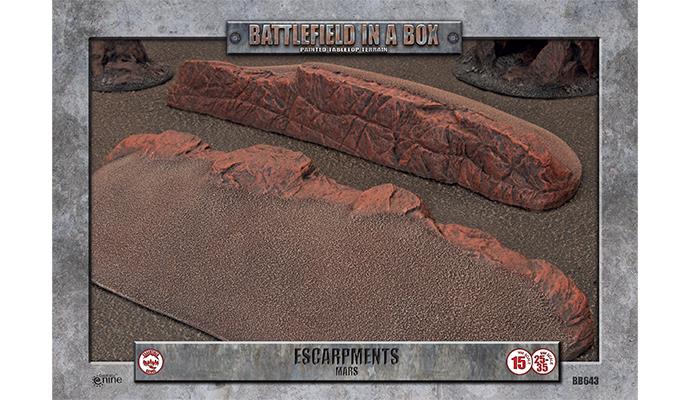Battlefield in a Box - Gothic Essentials - Escarpments (x2) - Mars