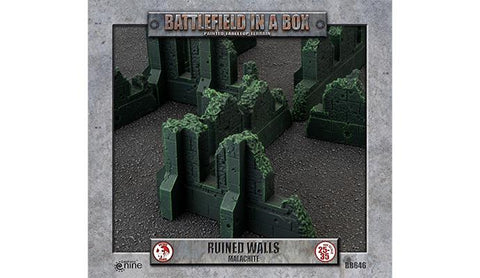 Battlefield in a Box - Gothic Battlefields - Ruined Walls - Malachite (x5)