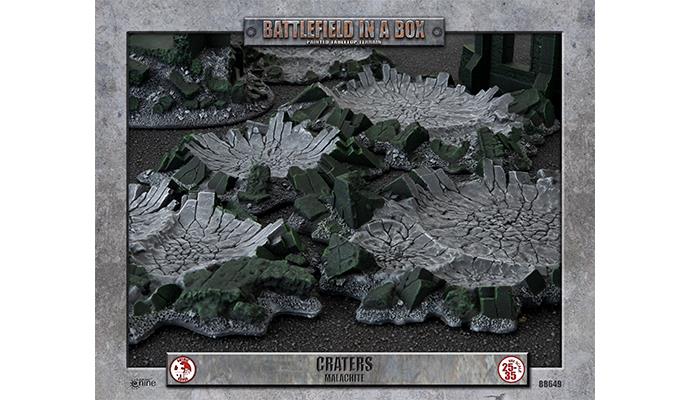 Battlefield in a Box - Gothic Battlefields - Craters - Malachite (x5)
