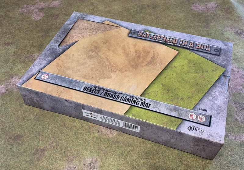 Battlefield in a Box - Gaming Mat - Desert / Grass 72" x 48"
