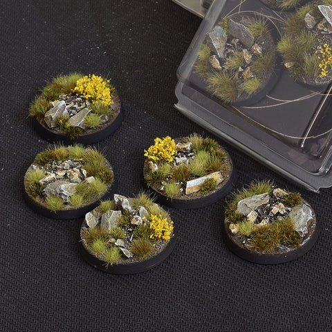 Gamers Grass - Bases - Highland Bases (RoundLip 40mm (x5))