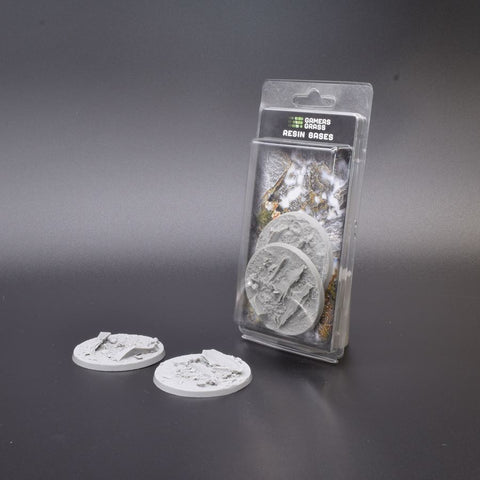 Gamers Grass - Bases - Rocky Fields Resin Bases (Round 60mm (x2))