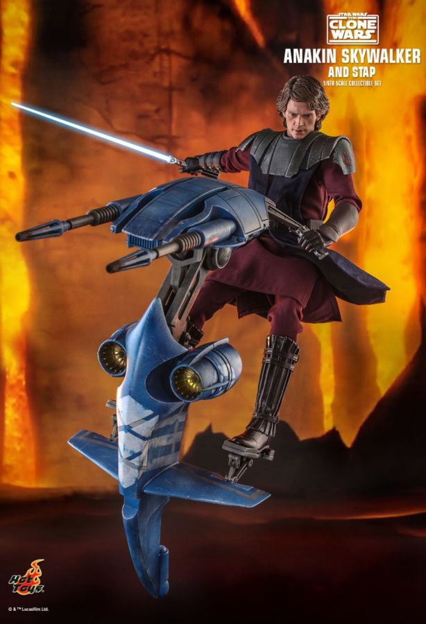 Star Wars: The Clone Wars - Anakin & STAP 1:6 Scale Action Figure Set