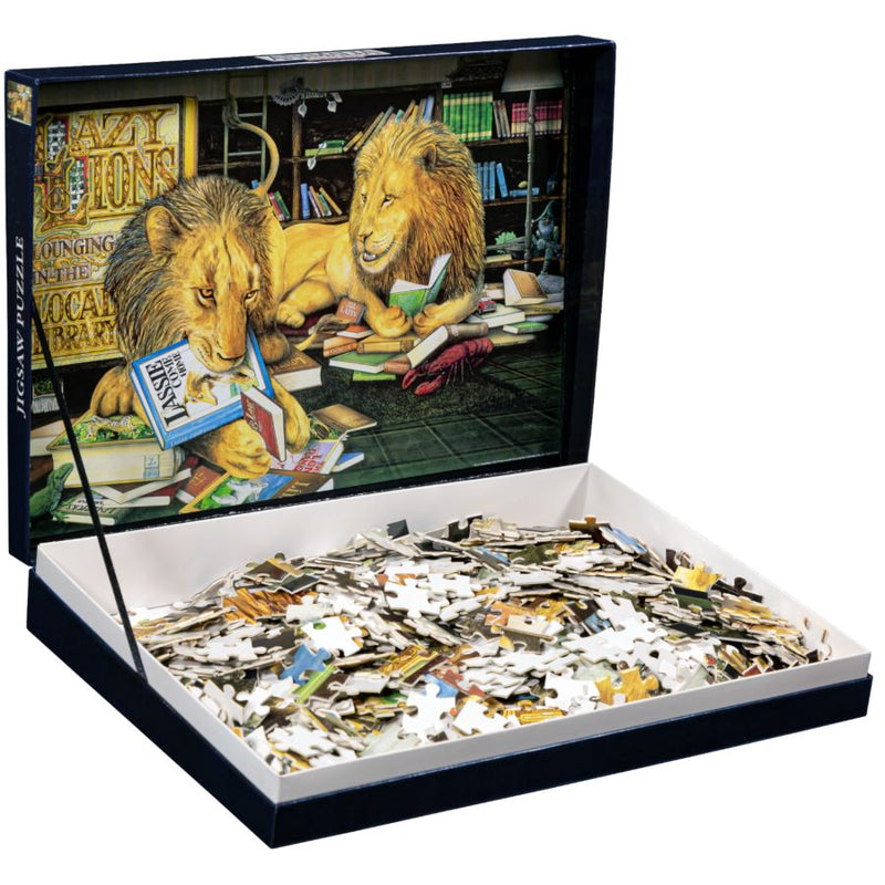 Animalia - Lazy Lions 1000pc Collector Jigsaw