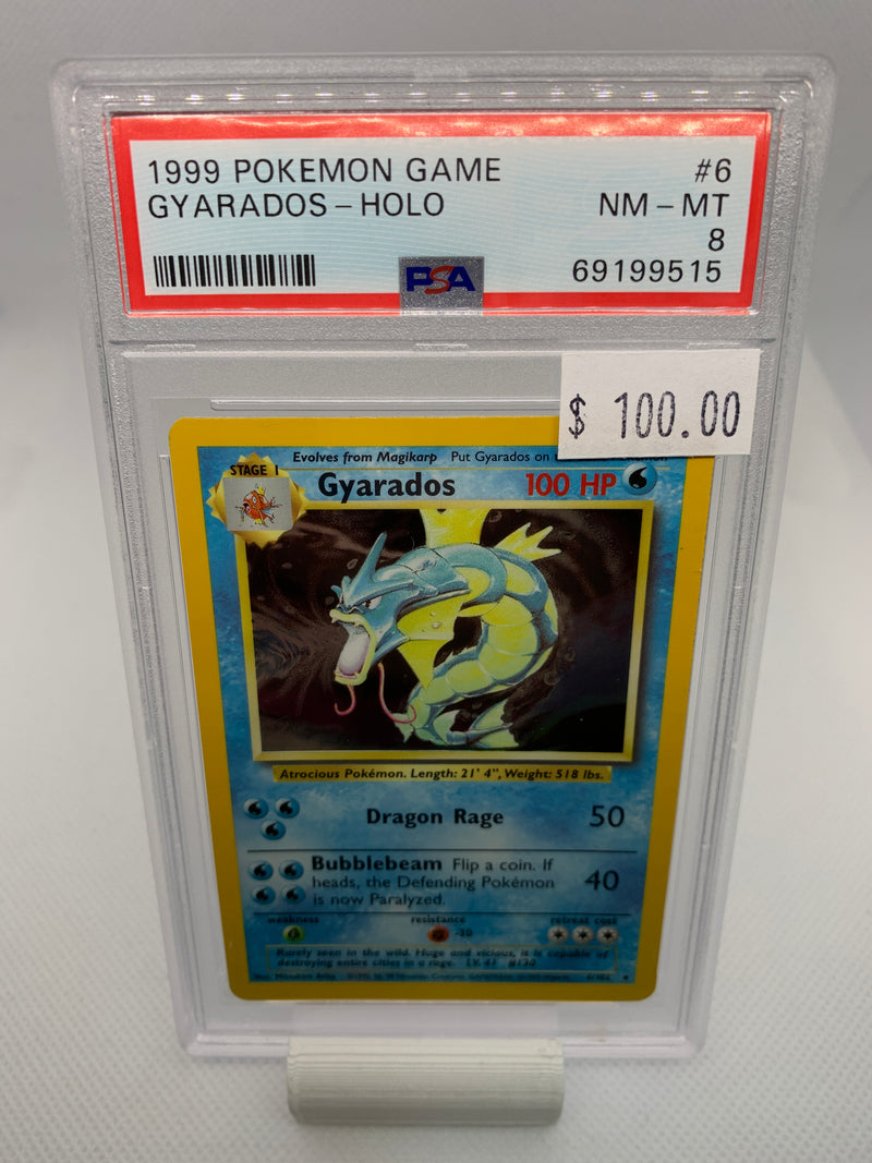 1999 Pokemon Base Set - Gyarados (06/102) Graded PSA 8