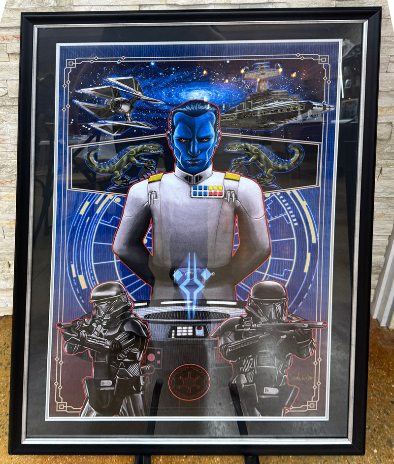 Thrawn SDCC'23 Exclusive Signed Poster Framed