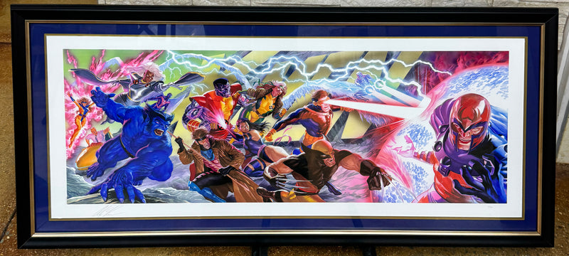 Alex Ross X-Men Signed Print Framed