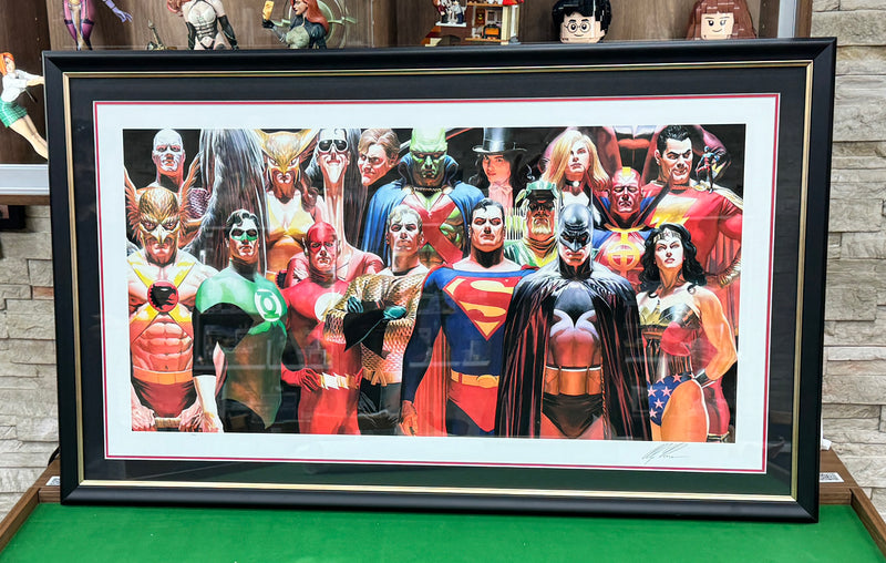 Alex Ross Infinitely Heroic Signed Print Framed