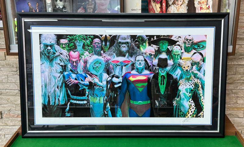 Alex Ross Infinitely Evil Signed Print Framed