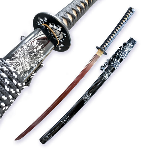 Full Tang Damascus Folded Japanese Samurai Katana Collection XIII Sword (Handmade)