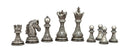 Dal Rossi - Regal Copper & Silver 90mm Chess Pieces w/ 20" Box (walnut finish)