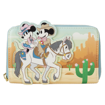 Disney - Western Mickey & Minnie Zip Wallet