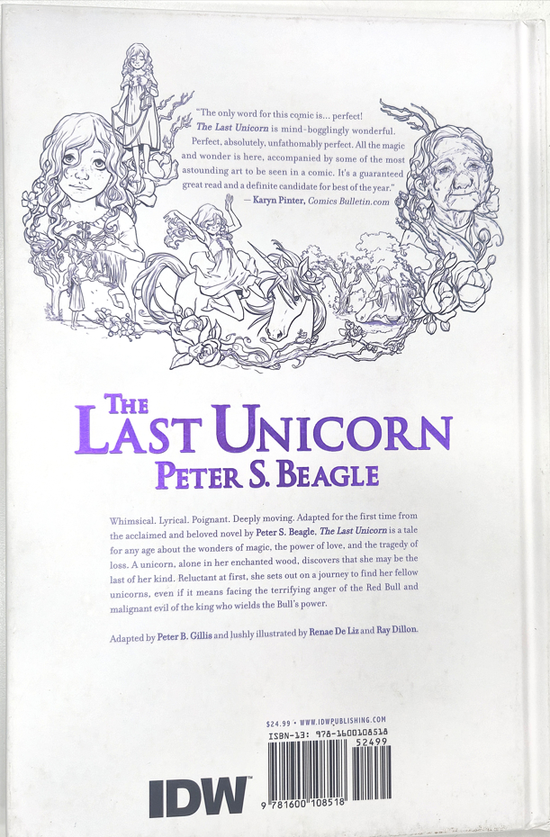 Last Unicorn by Peter S. Beagle. Hard Cover - First Edition Printing