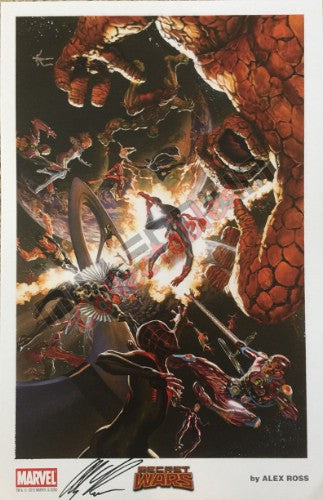 Artist Autographed Print - Alex Ross - Secret War