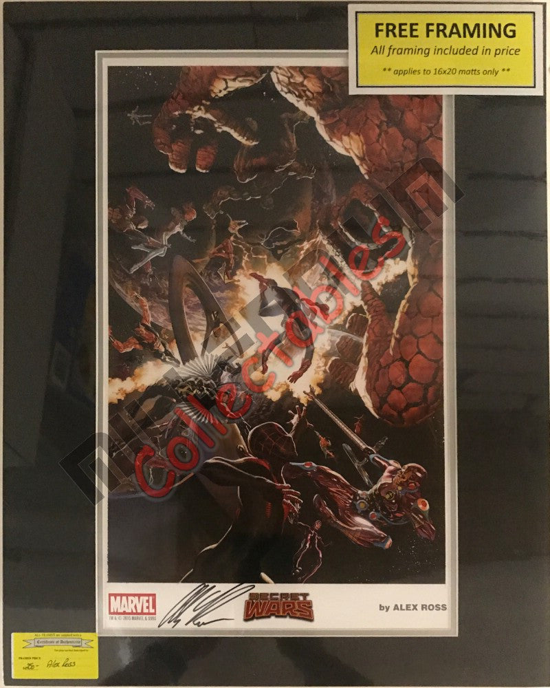 Artist Autographed Print - Alex Ross - Secret War