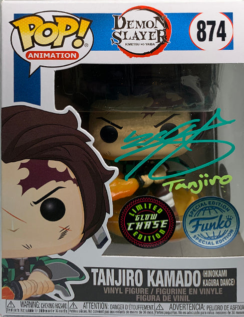 POP Vinyl - Demon Slayer - Tanjiro Kamado (GITD CHASE) (874) - Zach Aguilar