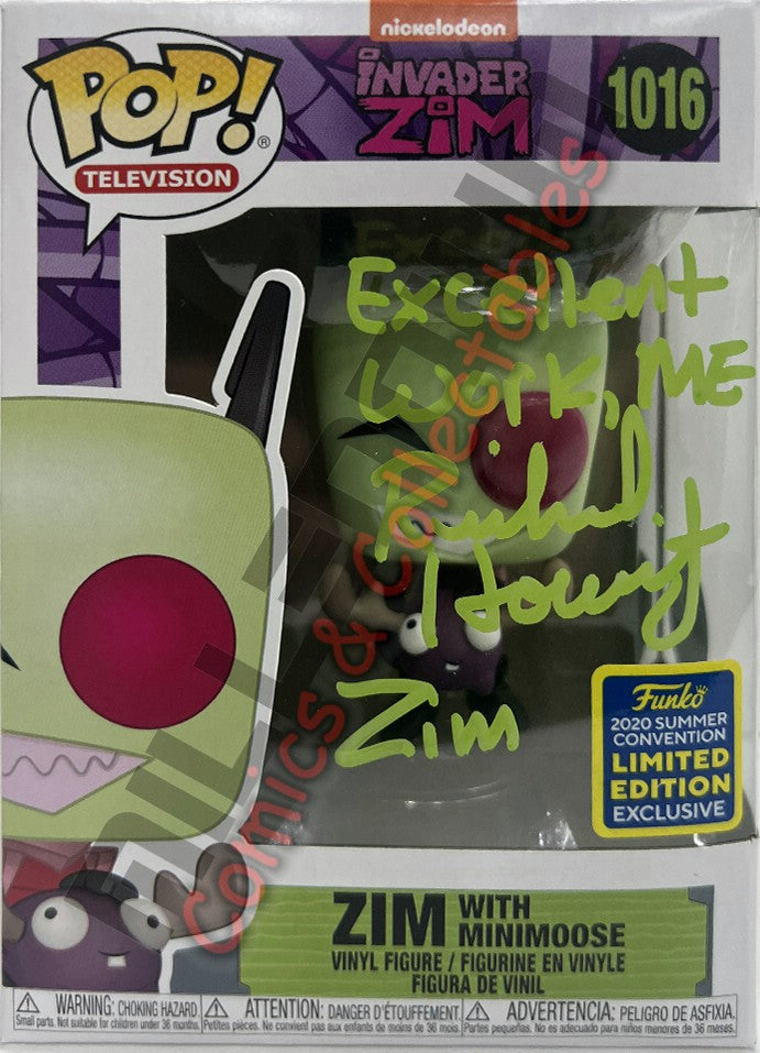 POP Vinyl - Invader Zim - Zim With Minimoose (1016) - Richard Horvitz