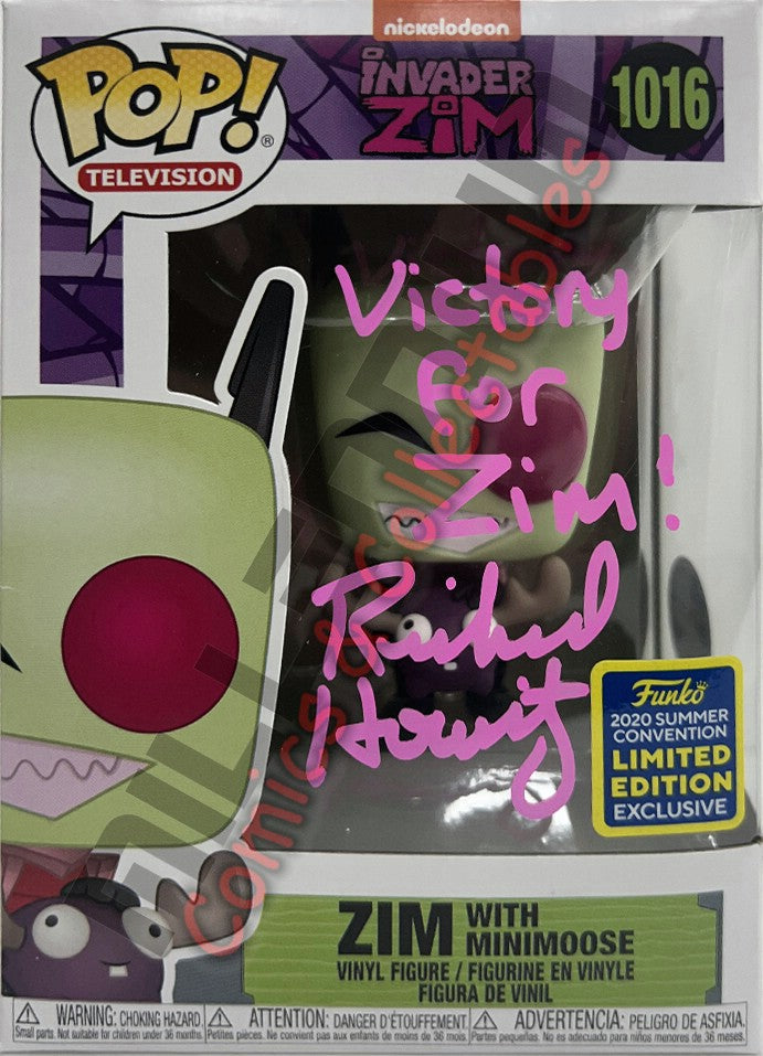 POP Vinyl - Invader Zim - Zim With Minimoose (1016) - Richard Horvitz