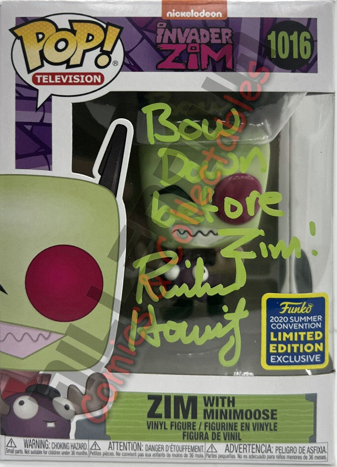 POP Vinyl - Invader Zim - Zim With Minimoose (1016) - Richard Horvitz