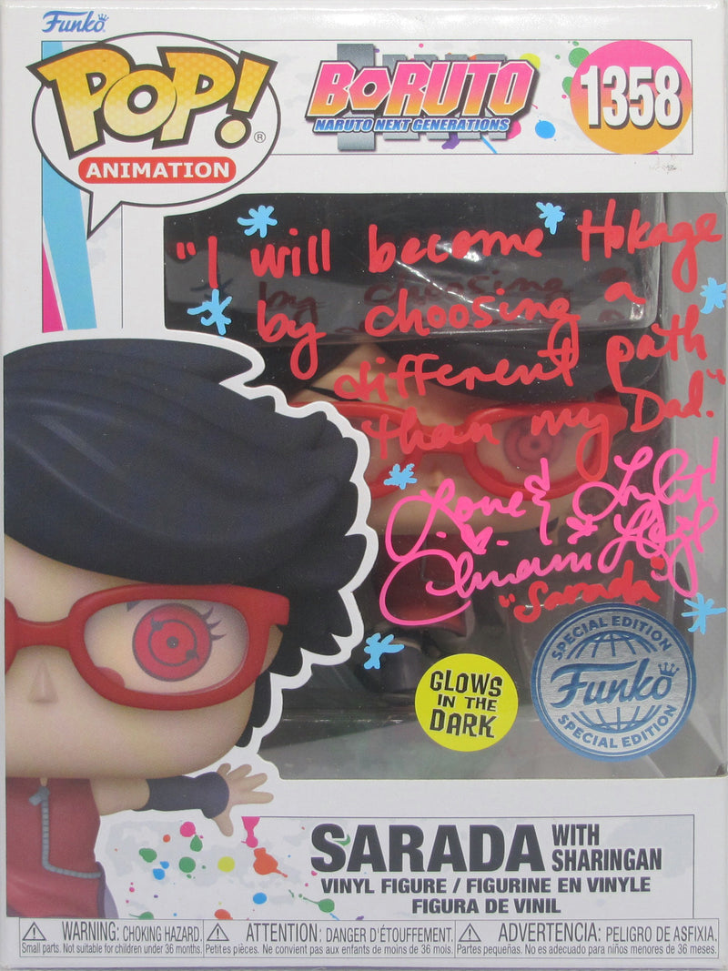 POP Vinyl - Boruto - Sarada with Sharingan - GITD - (1358) POP - Chermi Leigh