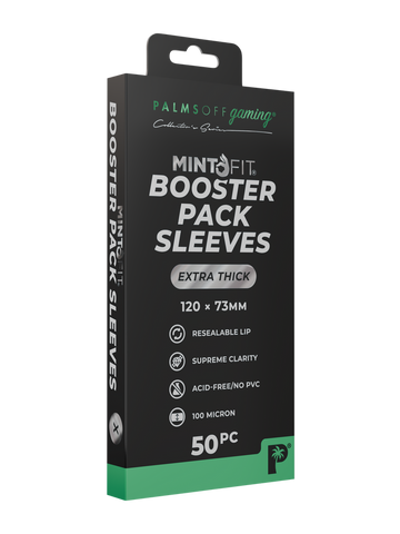 MintFit Booster Pack Sleeves - Extra Thick 50pc