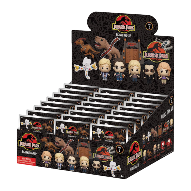 Jurassic Park - 3D PVC Bag Clips S02 Blind Bag 24ct CDU