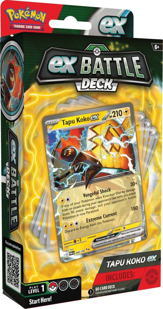 POKEMON TCG - Tapu Koko ex/Iron Leaves ex Battle Deck