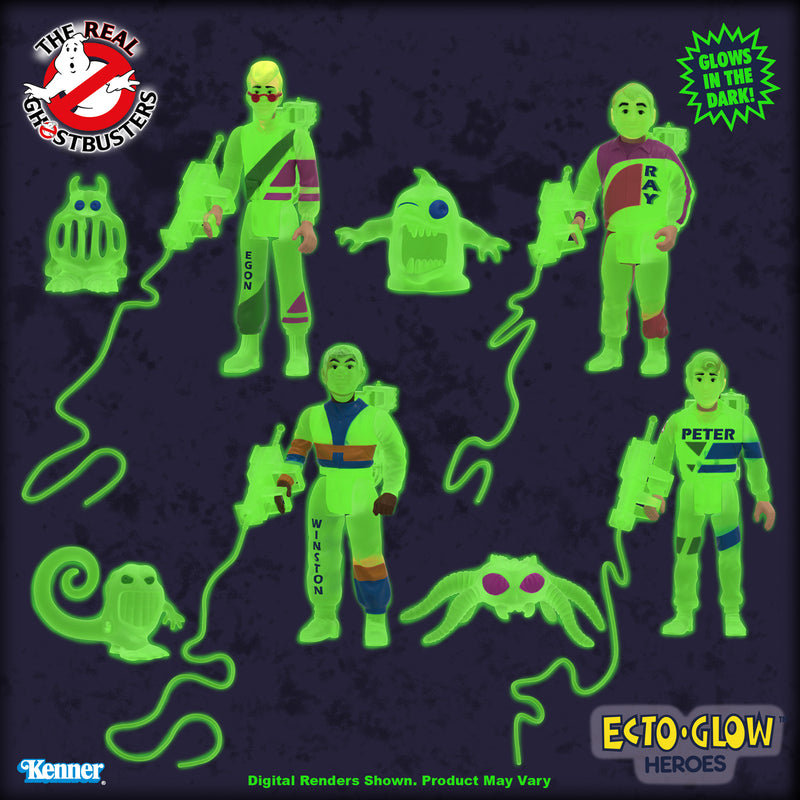 SDCC 2025 - Hasbro The Real Ghostbusters Ecto-Glow Heroes Collector's 4 Pack - San Diego Comic Con 2025 Limited Edition