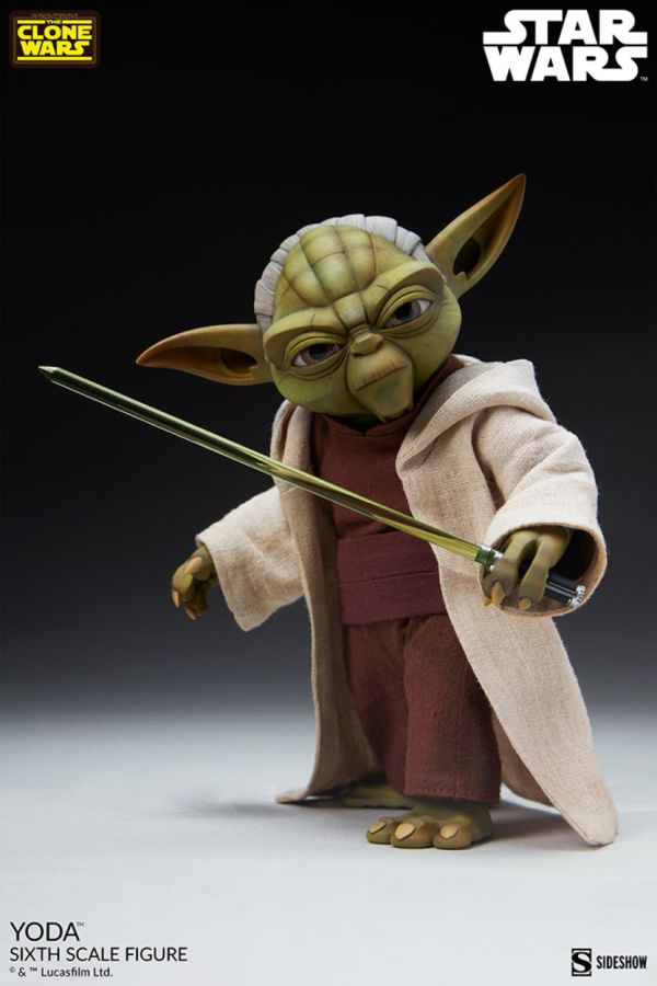 Star Wars: The Clone Wars - Yoda 1:6 Scale Action Figure