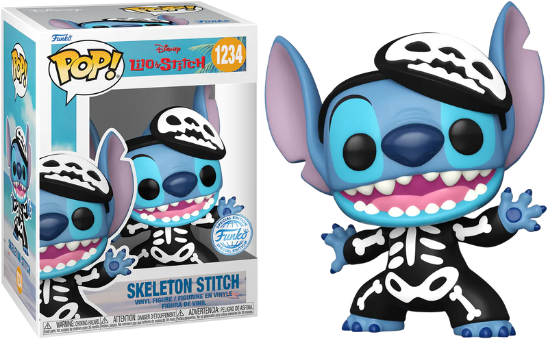 Disney Lilo & Stitch - Funko Pop! Figure - Skeleton Stitch Special Edition (1234)