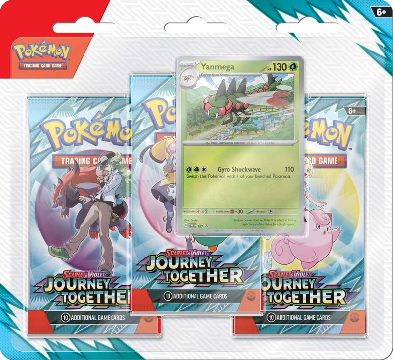 POKEMON TCG - Scarlet & Violet 9 Journey Together Three Booster Blister