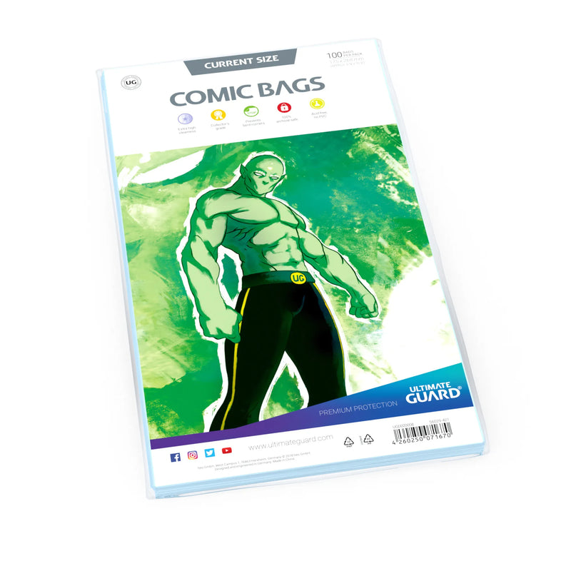 Ultimate Guard Comic Bags Current Size (100)