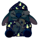 SDCC 2024 Loungefly  Limited Edition Bedtime Stitch Glow Mini Backpack and Zip Around Wallet