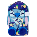 SDCC 2024 Loungefly  Limited Edition Bedtime Stitch Glow Mini Backpack and Zip Around Wallet