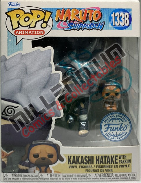 Pop Vinyl - Naruto Shippuden - Kakashi Hatake with Pakkun (1338)  - Dave Wittenberg