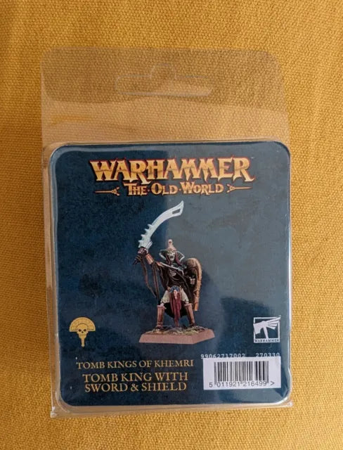 The Old World Tomb Kings of Khemri - Tomb King with Sword and Shield (metal)