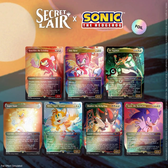 Magic the Gathering - Secret Lair - Sonic - Friends and Foes (Rainbow Foil)