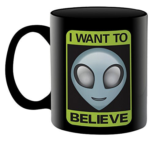 Aliens I Want to Believe Coffee Mug