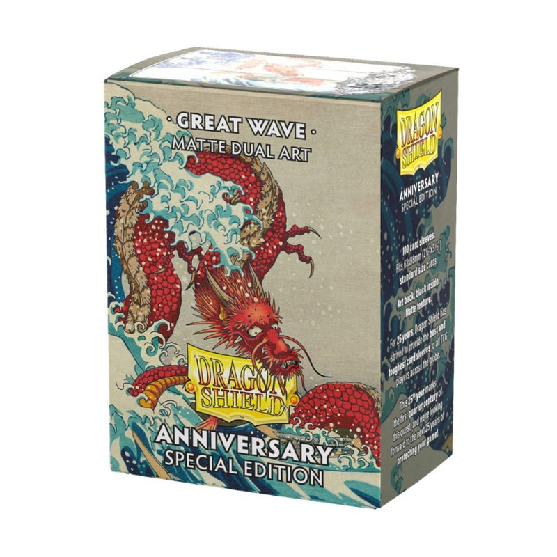 Dragon Shield - Sleeves - Box 100 - Matte Dual - Anniversary Edition - Great Wave