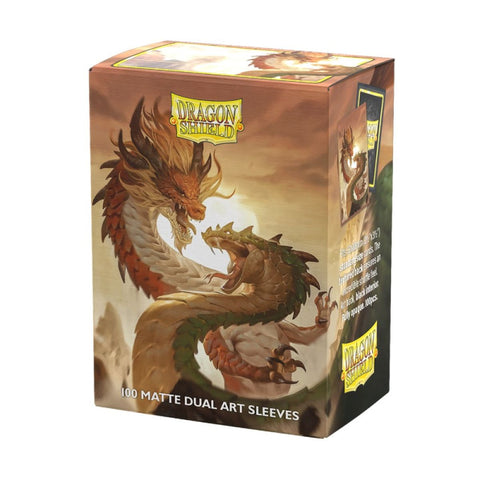 Dragon Shield - Sleeves - Box 100 - Standard Size - Matte Dual - Chinese New Year: Year of the Wood Dragon '25 – Year of the Wood Snake