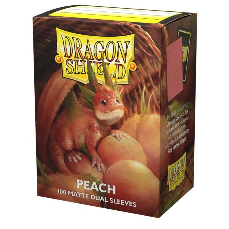 Dragon Shield - Sleeves -  Box 100 - Standard Size Dual Matte Peach (Piip)