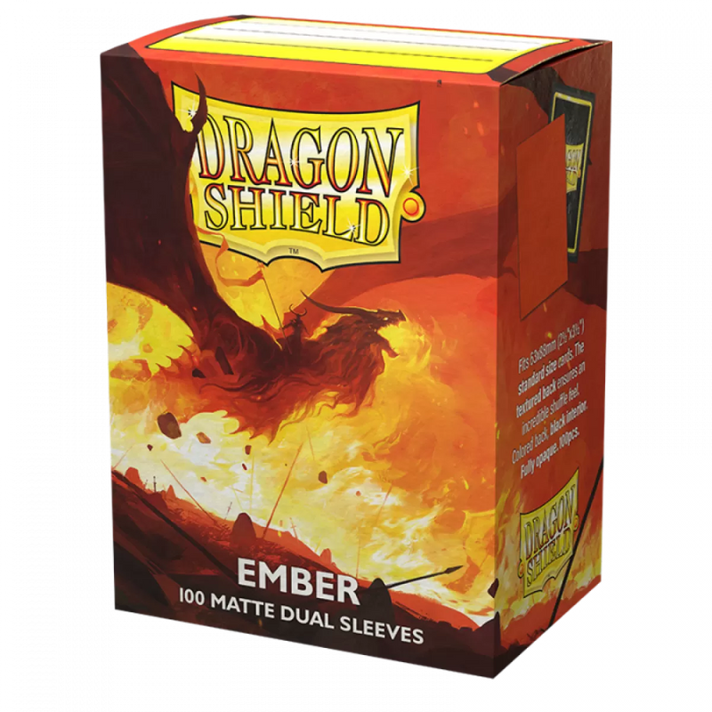 Dragon Shield - Sleeves - Box 100 - Standard Size Dual Matte Ember