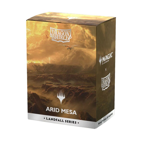 Dragon Shield - Sleeves - Box 100 - Standard Size - Matte Dual - MTG Landfall Series - Arid Mesa