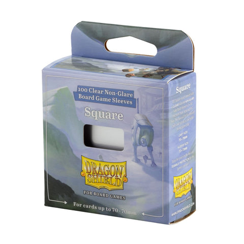 Dragon Shield - Sleeves - Board Game - Clear Non-Glare – Square