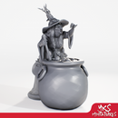YKS Miniatures - Barovian Witch - Cauldron (M)